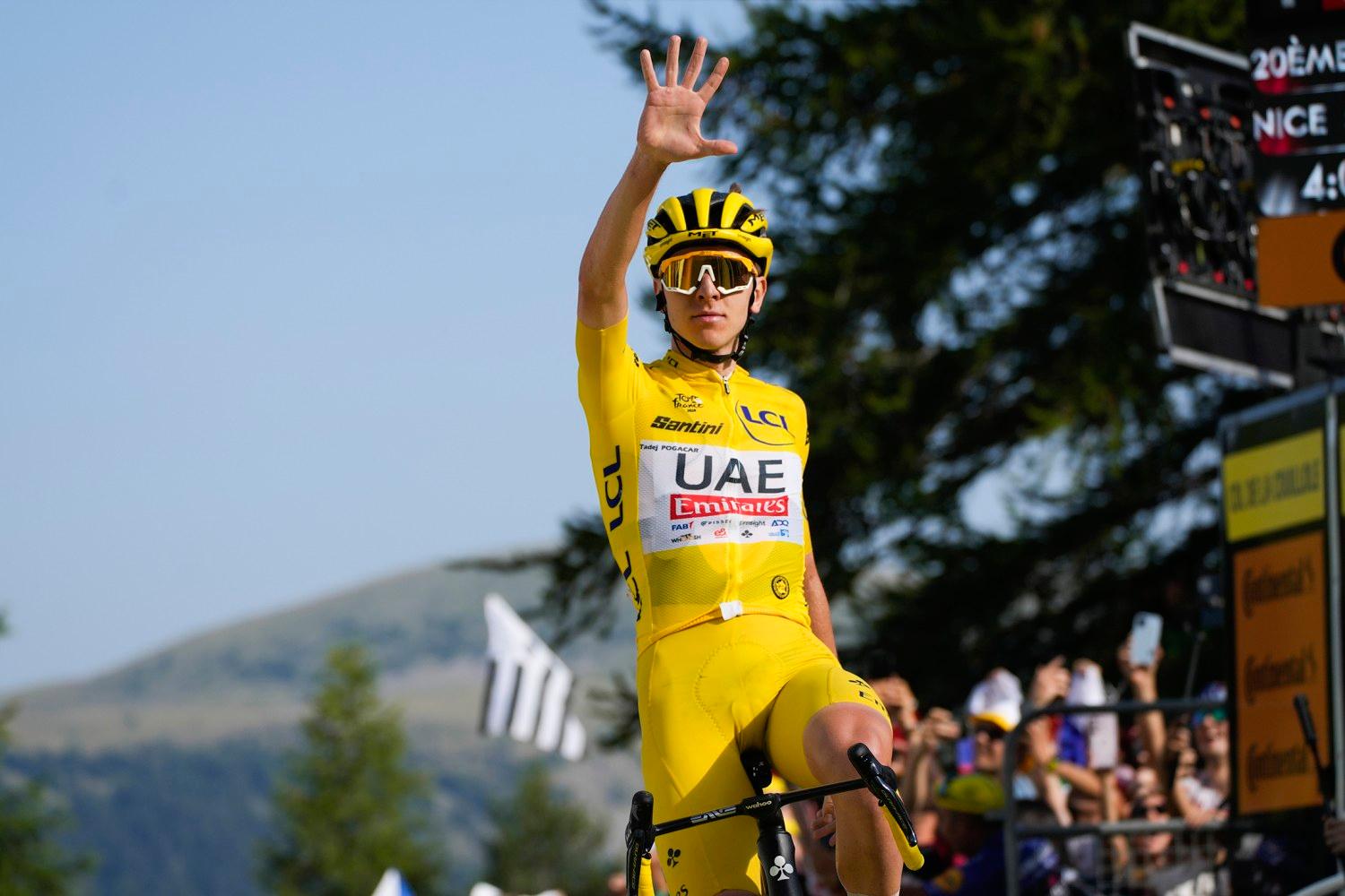 Tadej Pogacar won the Tour de France for the 3rd time.