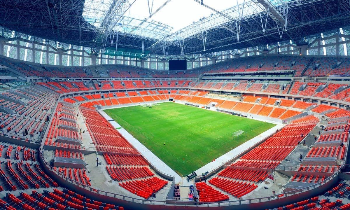 This is a stadium located in north Jakarta, Indonesia. Opened in 2022, it has the capacity to accommodate over 82,000 people. The construction of this stadium cost more than $312 million.