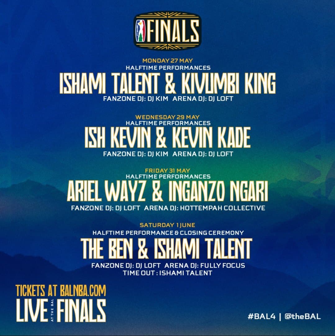 Top Rwandan and African Artists to Headline The BAL Finals at BK Arena.