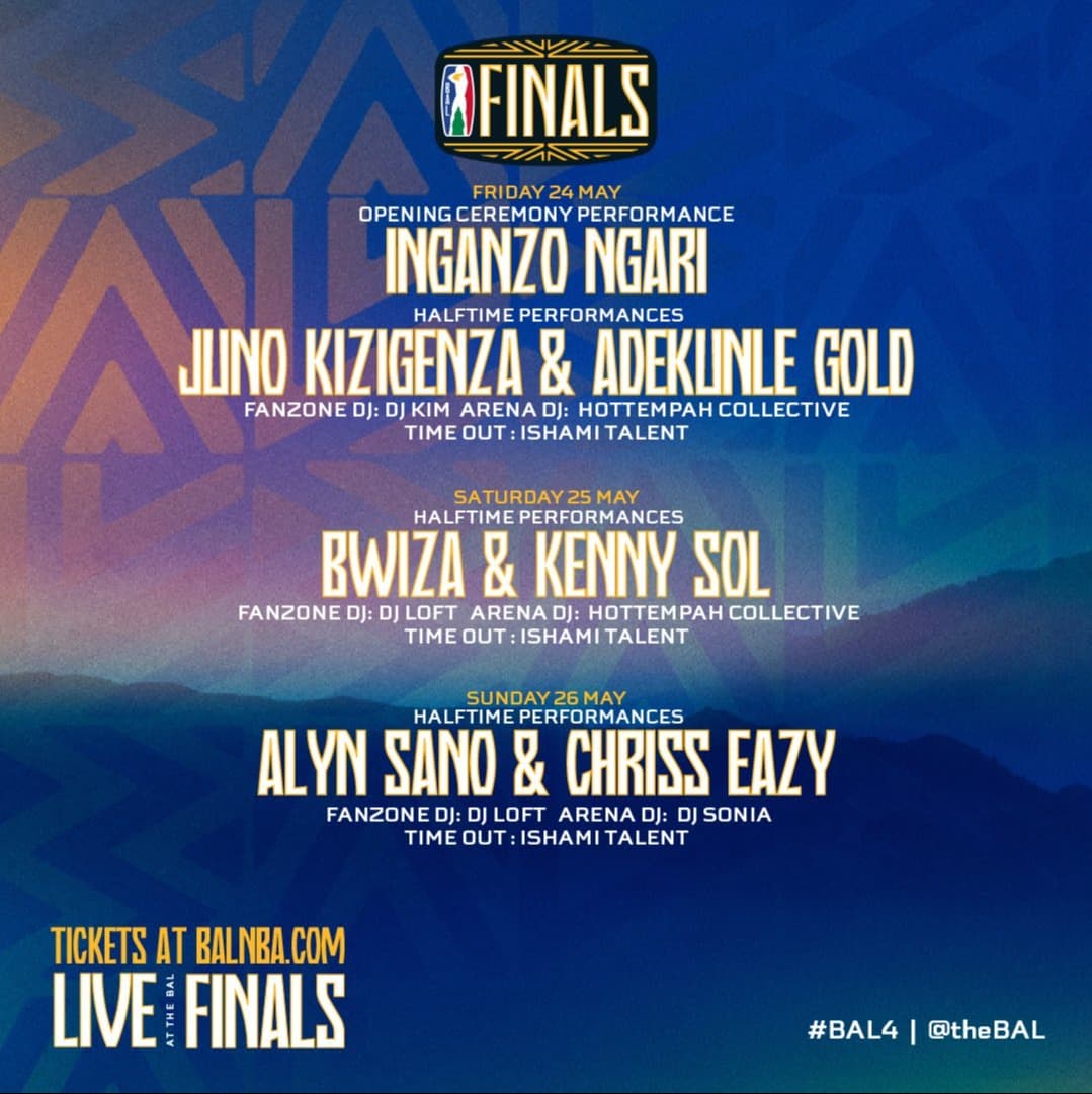 Top Rwandan and African Artists to Headline The BAL Finals at BK Arena.