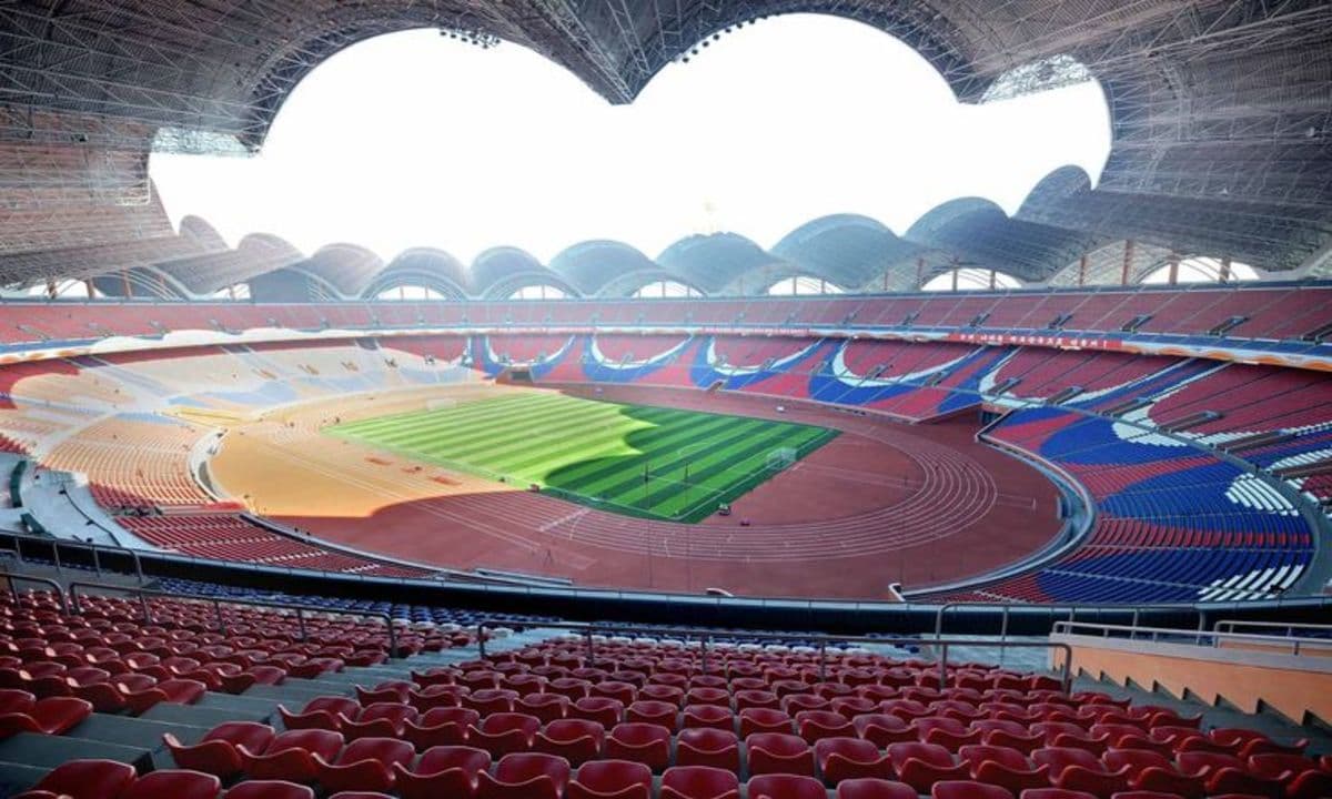 This stadium is located in Pyongyang. In North Korea, it was opened in 1989. This stadium is the largest in the world and can accommodate more than 114,000 people.